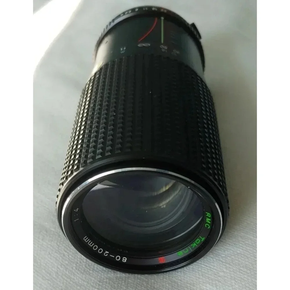RMC TOKINA 80-200mm 1:4.5 ZOOM CLOSE FOCUS camera lens for Canon Camera Japan